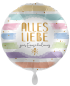 Preview: Folienballon - Alles Liebe zur Einschulung - ø 43cm